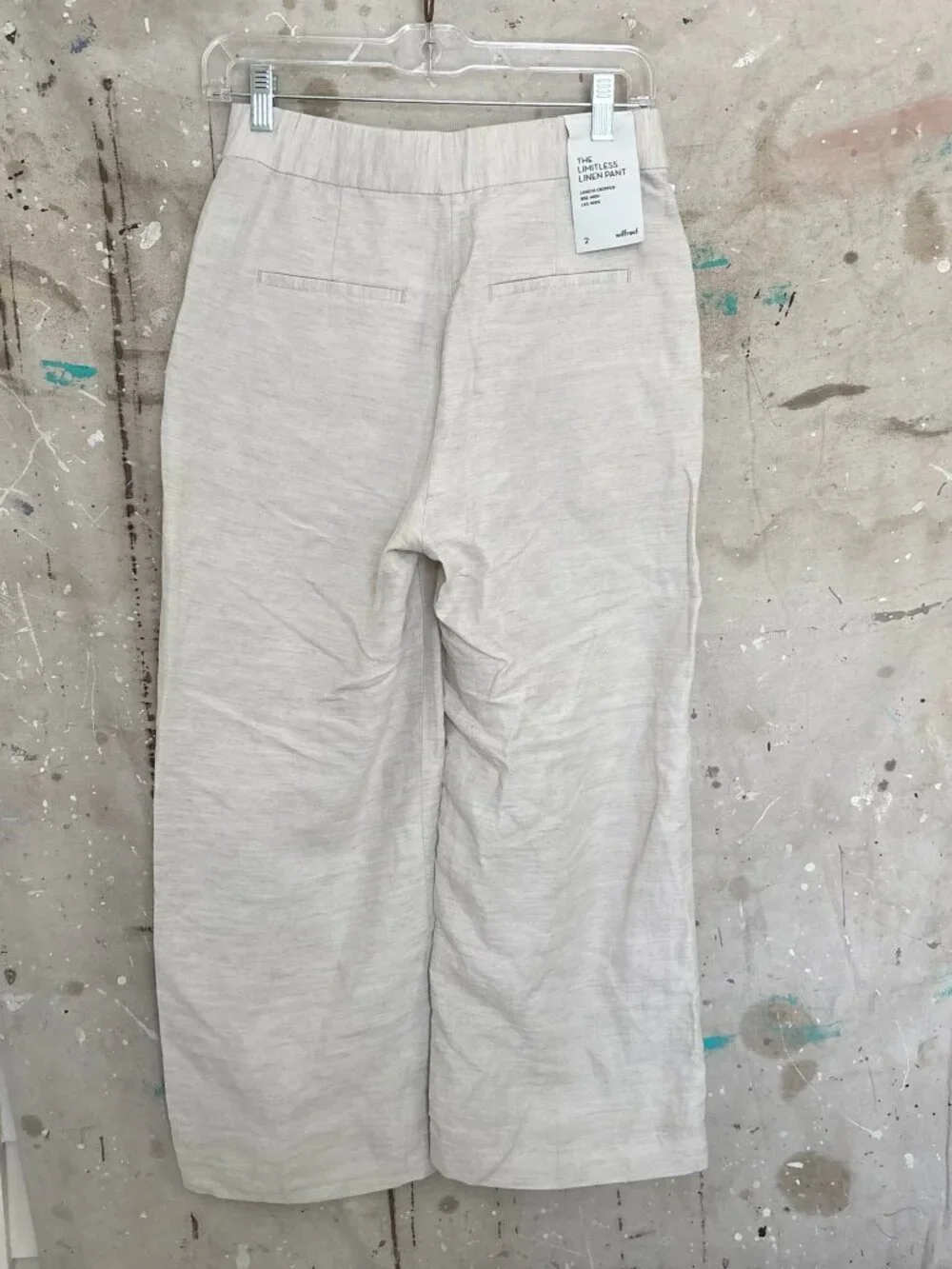 Aritzia Wilfred the Limitless Linen Cropped Pant